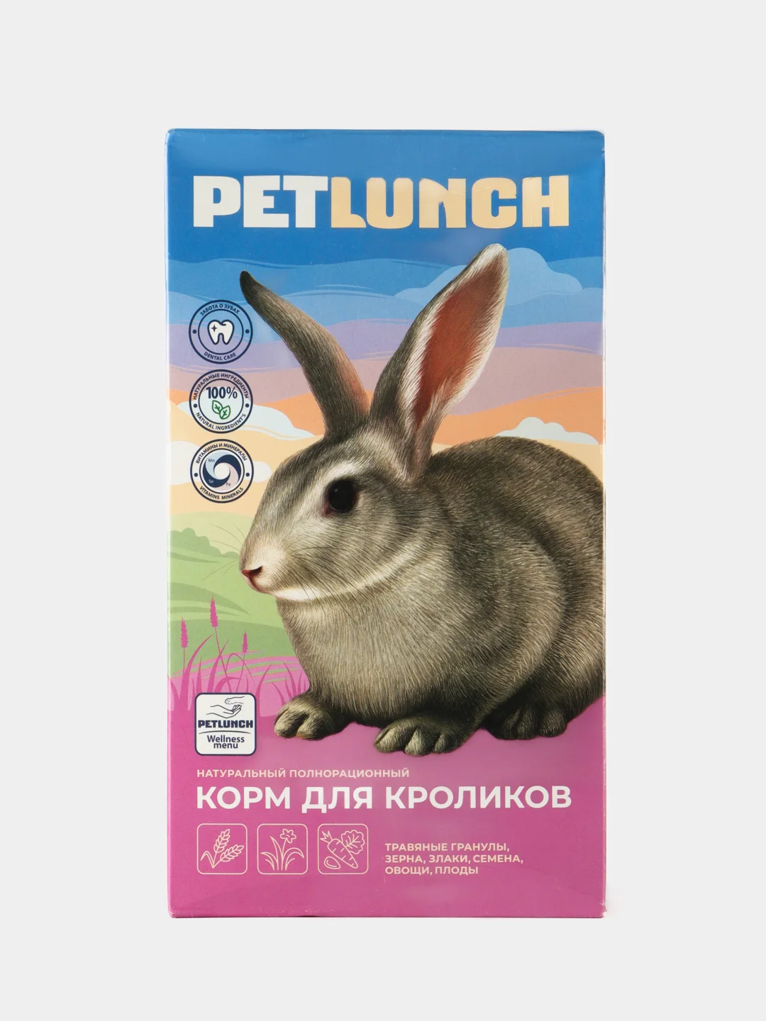 Petlunch Wellness menu полнорационный корм для кроликов 400гр