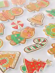 Наклейки новогодние стикеры