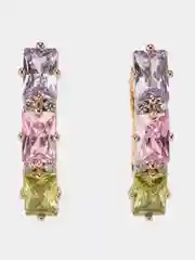 Конфетный серьги Xuping из медицинского золота, с переливающимися кристаллами