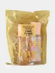 Светло-жёлтый спрей для тела, парфюмированный, подарочный набор Victoria Secret I love shimmer, 2 штуки