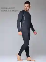 Термобелье  мужское тёплое на флисе : лонгслив и кальсоны