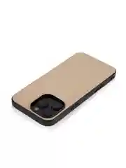 Бежевый люксовый чехол для iPhone 16 Pro Max алькантара ROSCO, замшевый, силиконовая окантовка