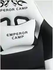 Белый игровое компьютерное кресло Emperor Camp с функцией вибромассажа