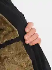 Черный куртка мужская утепленная зимняя парка теплый пуховик с меховым воротником