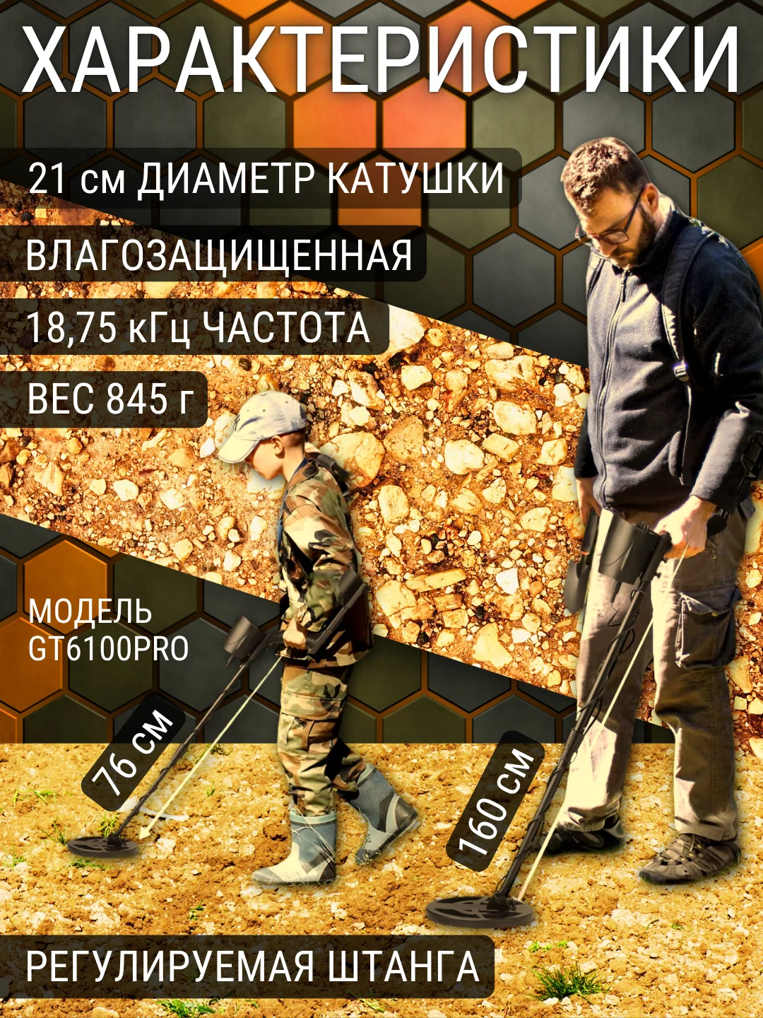 Металлоискатель грунтовый, 6 моделей