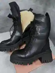 Угольный ботинки женские,полусапоги зимние, меховые