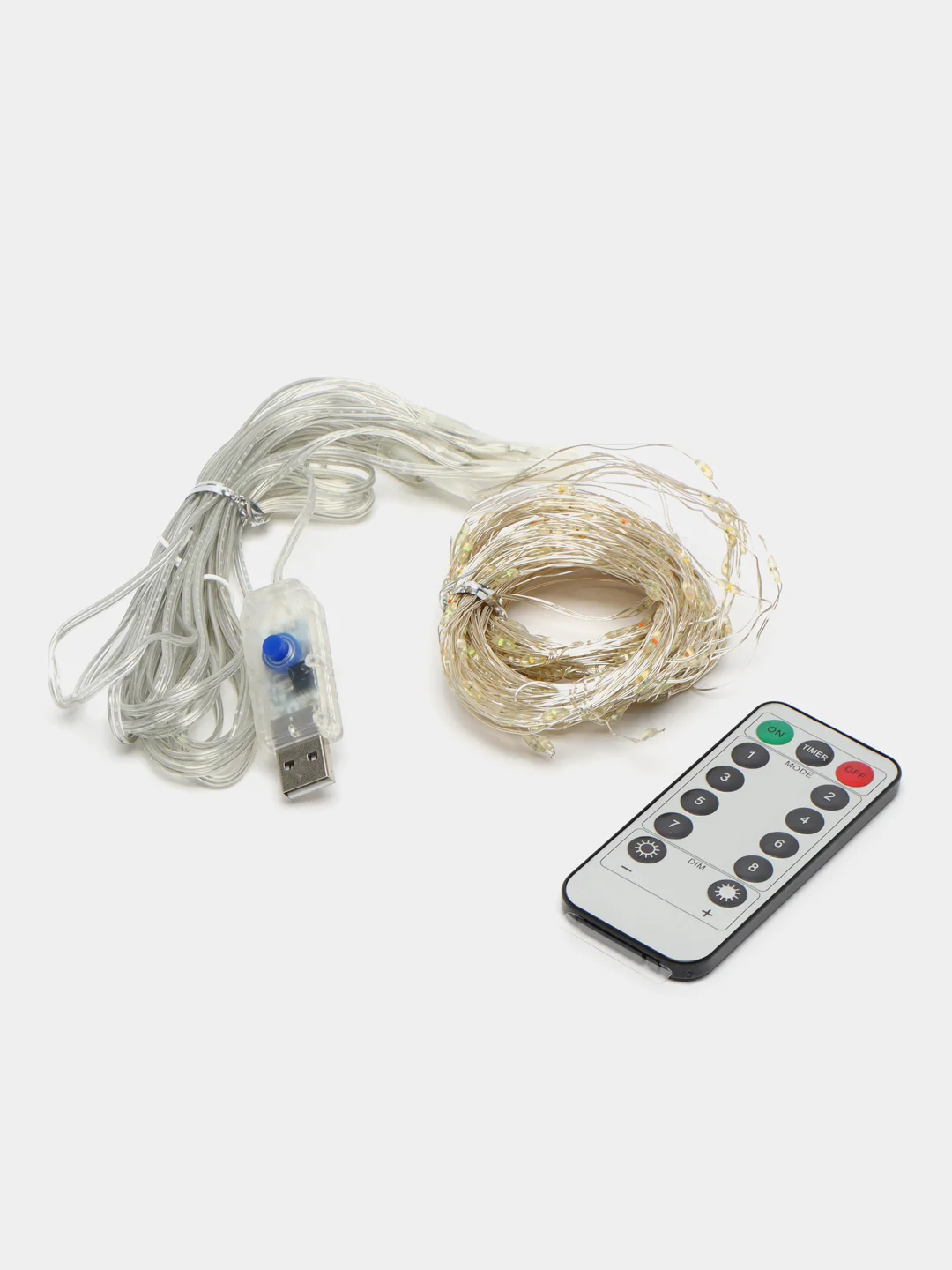 Гирлянда Занавес с пультом, мультиколор, 300 LED, 3*3 м