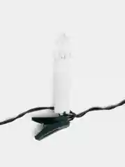 Гирлянда нить Свечи, теплый белый, 3,8 м, 220 V