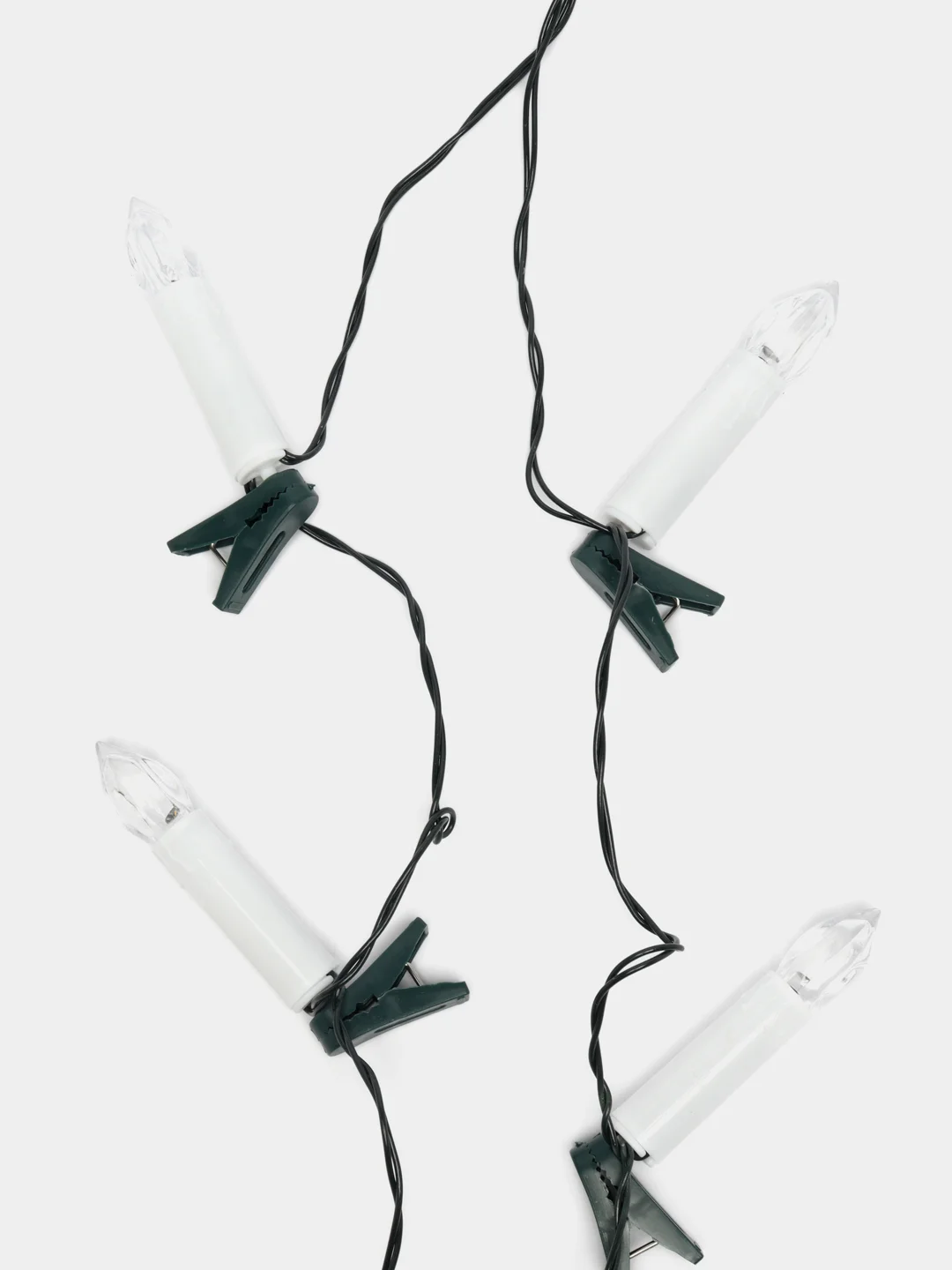 Гирлянда нить Свечи, теплый белый, 3,8 м, 220 V