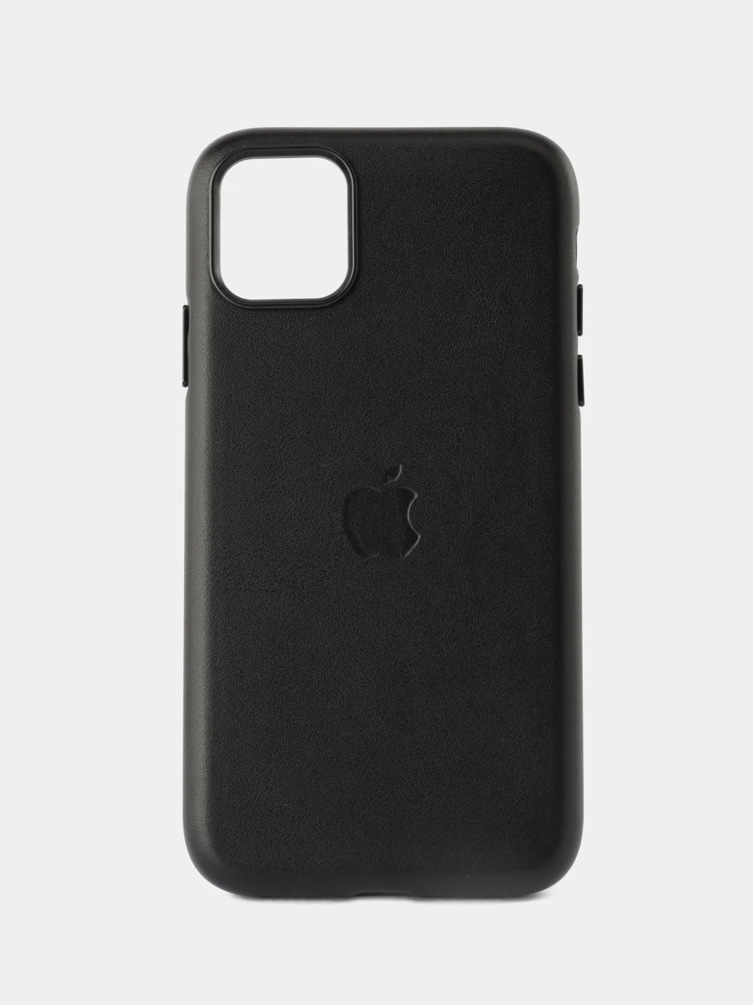 Черный кожаный чехол Leather Case для iPhone 11 с функцией MagSafe
