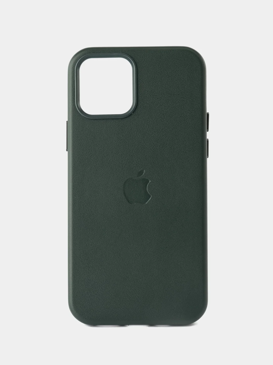 Зеленый кожаный чехол Leather Case для iPhone  12/12 Pro с функцией MagSafe