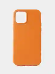 Оранжевый кожаный чехол Leather Case для iPhone  12/12 Pro с функцией MagSafe
