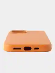 Оранжевый кожаный чехол Leather Case для iPhone  12/12 Pro с функцией MagSafe