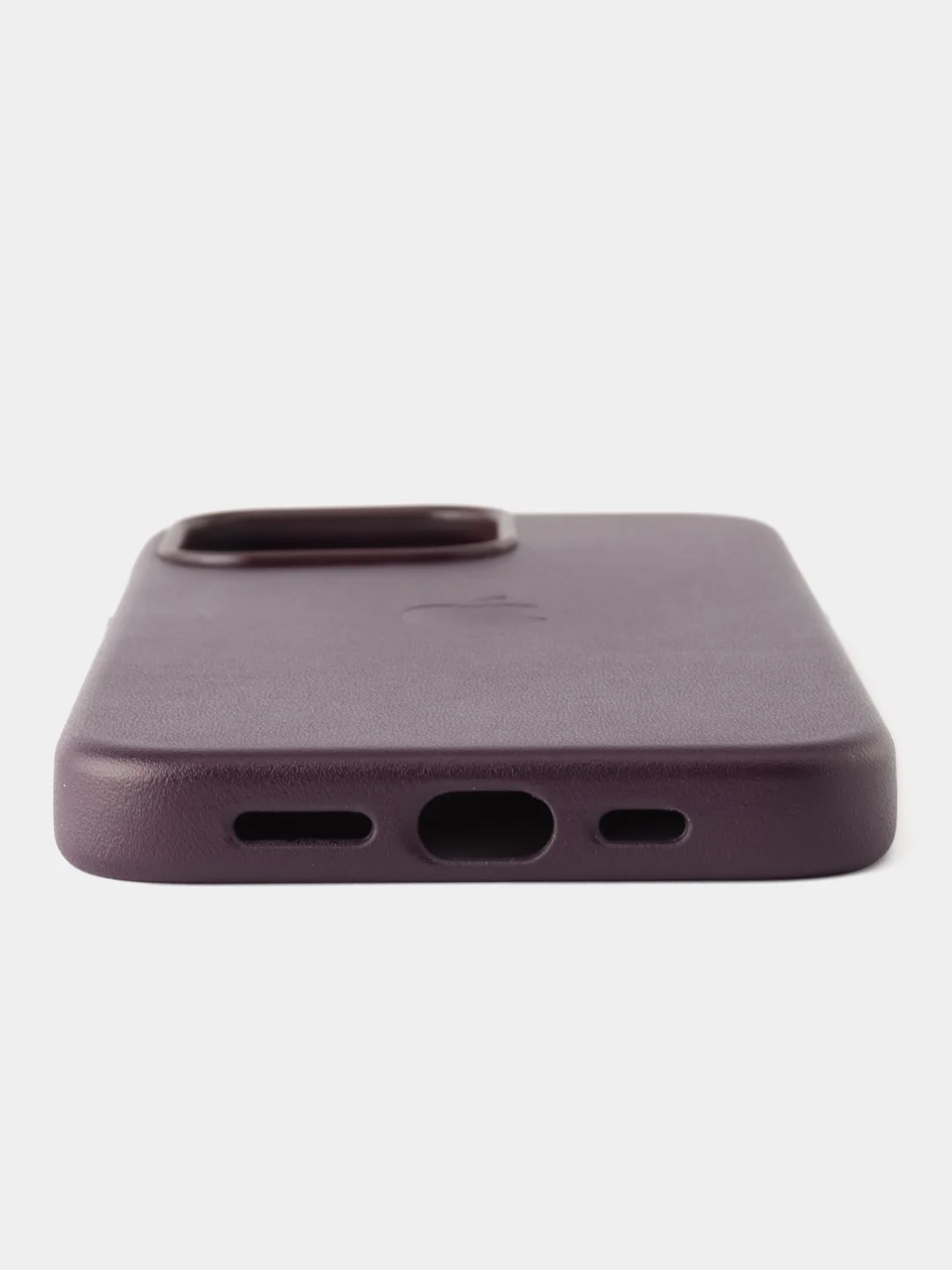 Тёмно-бордовый кожаный чехол Leather Case для iPhone 13 Pro с функцией MagSafe