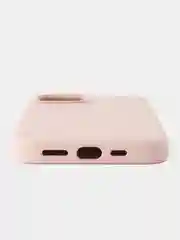Розовый кожаный чехол Leather Case для iPhone  12/12 Pro с функцией MagSafe