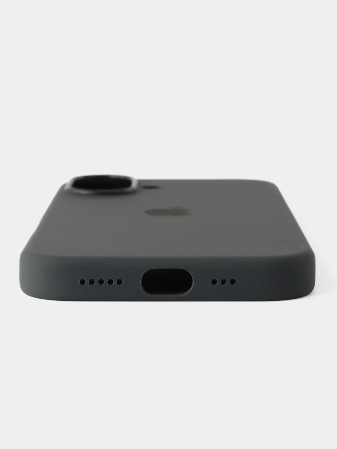 Черный iphone 16 silicon case/силиконовый чехол MagSafe для iPhone 16