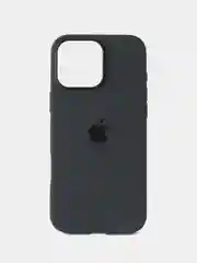 Черный iphone 16  Pro Max silicon case/силиконовый чехол MagSafe для iPhone 16 Pro Max