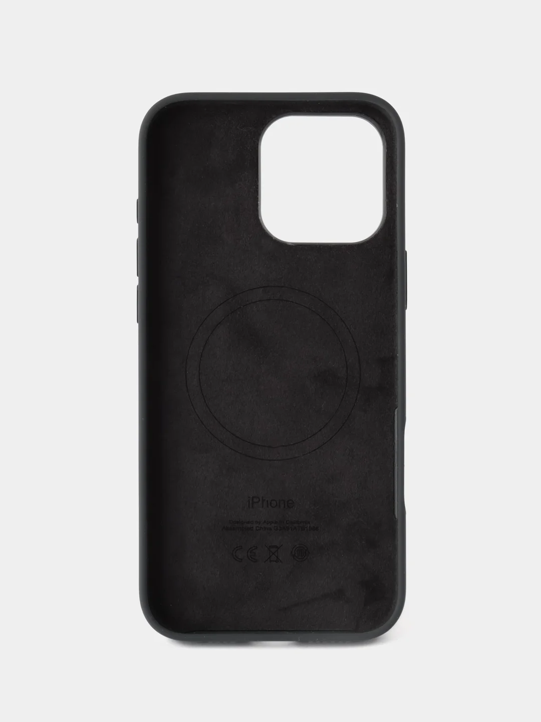 Черный iphone 16  Pro Max silicon case/силиконовый чехол MagSafe для iPhone 16 Pro Max