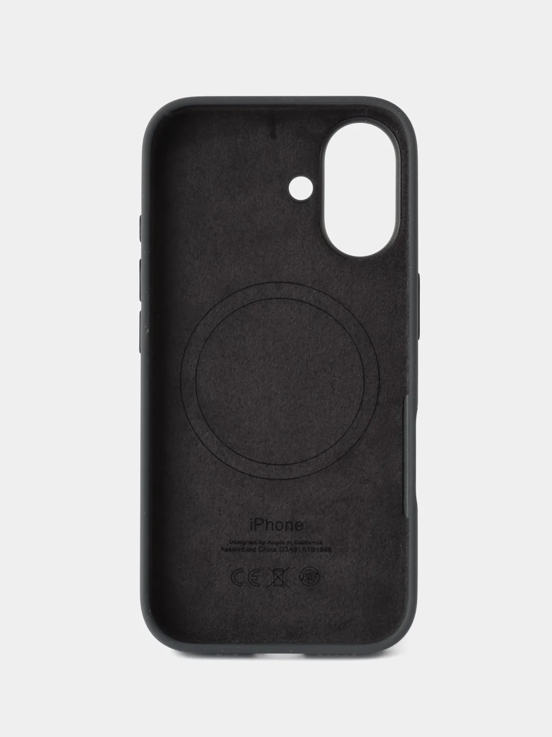 Черный iphone 16 silicon case/силиконовый чехол MagSafe для iPhone 16