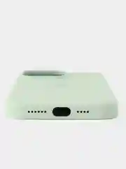 Мятный силиконовый чехол/Silicone Case MagSafe для iPhone 15 Pro Max