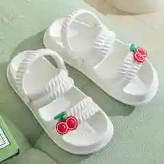 Белый женские шлепанцы