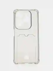 Тёмно-серый чехол для Realme С61 / Note 60 4G (Реалми С61 / Нот 60 4 джи), с карманом для карт