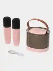 Розовый детское беспроводное караоке-колонка с микрофоном