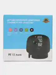 Черный тонометр автоматический цифровой на запястье с кейсом