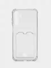 Чехол для Samsung Galaxy S24 FE (Самсунг Галакси С24 ФЕ), с карманом для карт, прозрачный