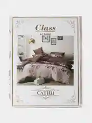 Коричневый постельное белье, 1,5-спальный, 2-спальное, евро