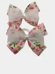 Конфетный бантик для волос на резинке