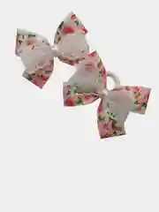 Конфетный бантик для волос на резинке