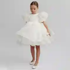 Белый нарядное платье для девочки