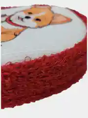 Красный мочалка , губка детская из натурального хлопка