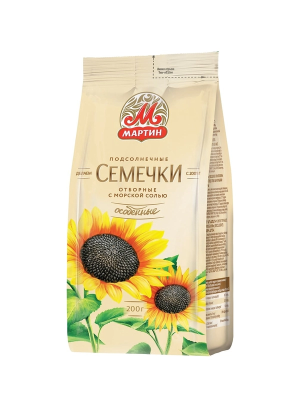 Семечки ОСОБЕННЫЕ с морской солью От Мартина 200 гр 1/10 шт