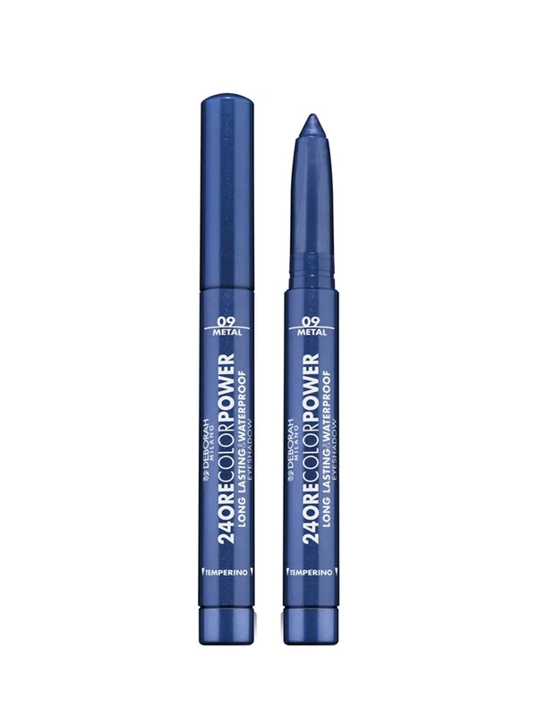 DEBORAH Тени карандаш стойкие 24ORE COLOR POWER EYESHADOW тон 09 ночной синий