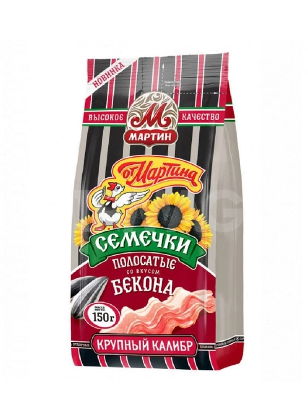 Семечки "Полосатые" вкус Бекона 150гр