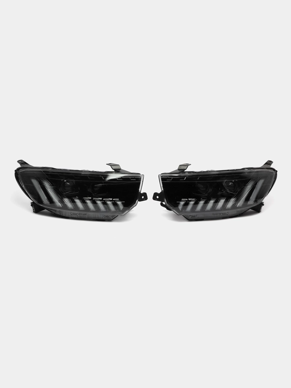 Фары Lada Granta FL Audi BI-LED линзованные. Лада Гранта ФЛ в стиле Ауди)