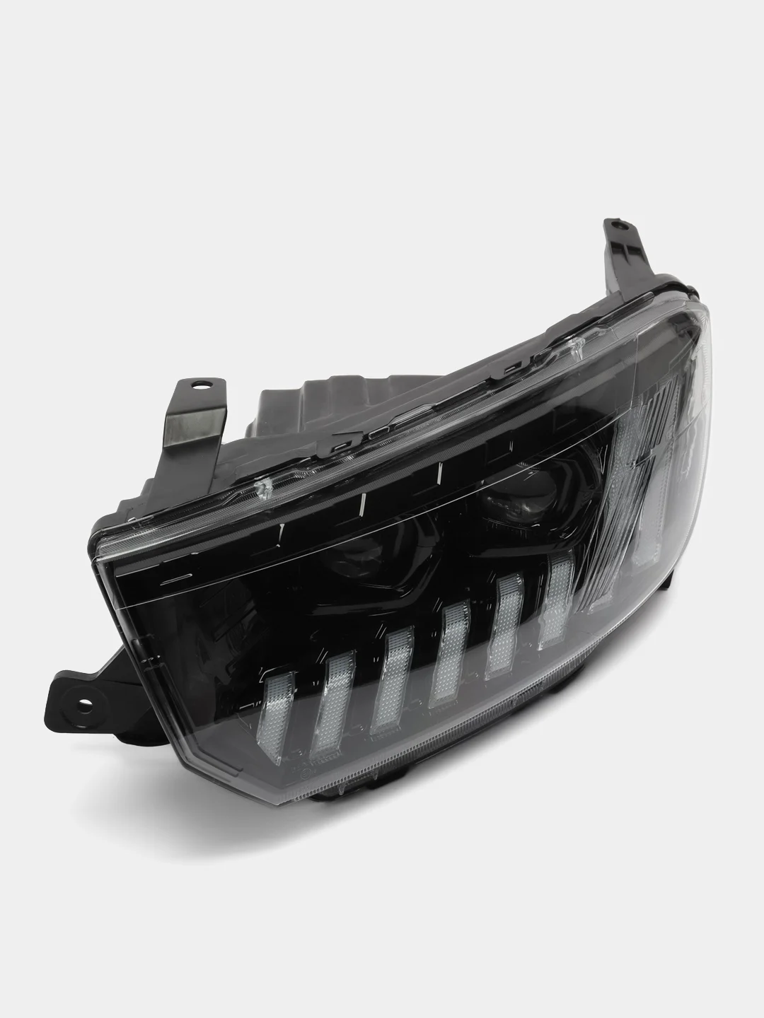 Фары Lada Granta FL Audi BI-LED линзованные. Лада Гранта ФЛ в стиле Ауди)