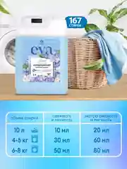 Набор Гель для стирки GRASS Alpi Delicate и Кондиционер для белья Eva FLOWER 5+5л
