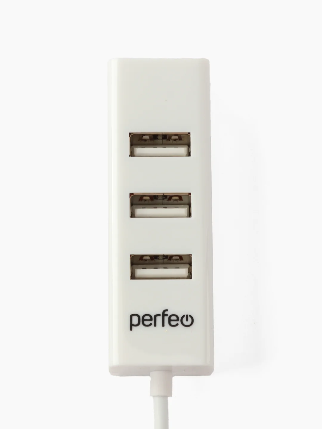 Белый разветвитель хаб USB-HUB Perfeo 4 Port, (PF6010H)