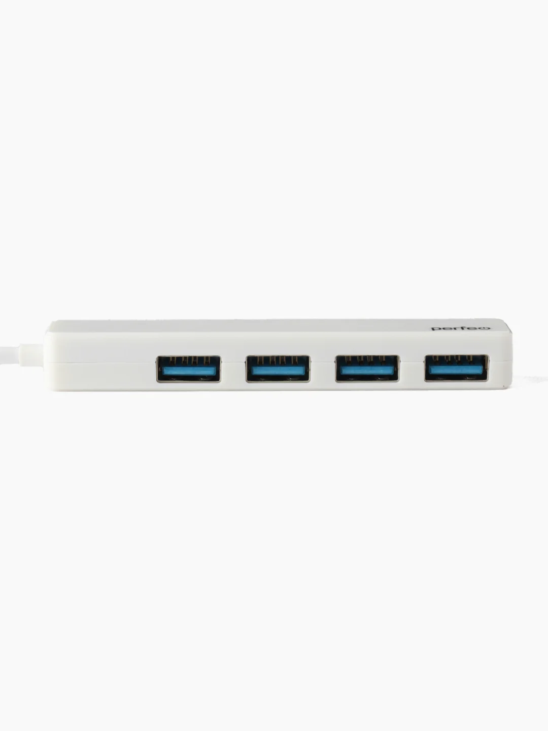 Белый разветвитель USB хаб C-HUB Perfeo 4 порта (PF-H039)