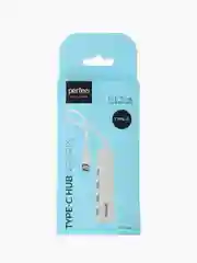 Белый разветвитель USB хаб C-HUB Perfeo 4 порта (PF-H039)