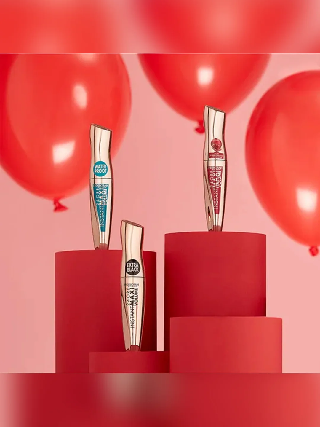 DEBORAH Тушь для ресниц =24ORE INSTANT MAXI VOLUME MASCARA тон ультра черный