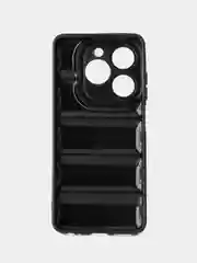 Черный чехол Tecno Spark 20 / 20C / Go 2024  (Техно Спарк 20с / Гоу 2024) противоударный выпуклый