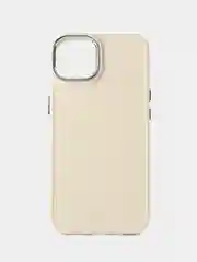 Кремовый чехол для iPhone 6s/7/8/SE/XR/XS/11/12/13/14/15 Pro/Max/Plus/Mini/силикон/противоударный