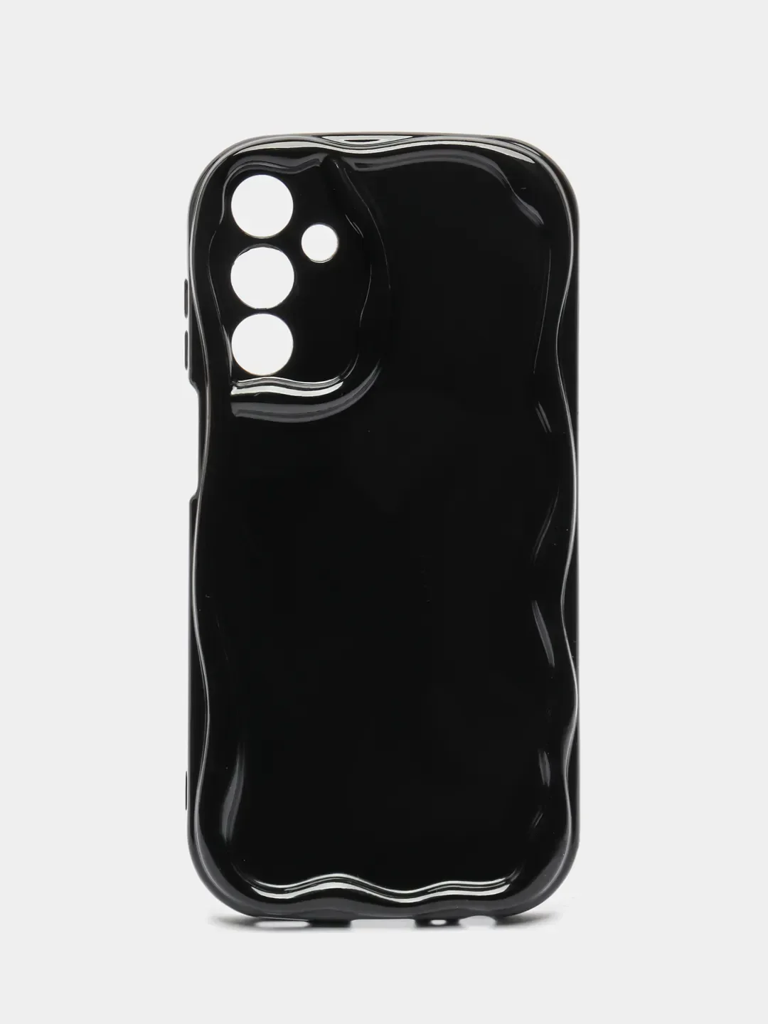 Черный чехол для Samsung Galaxy S24 FE (Самсунг Галакси С24 ФЕ), прозрачный противоударный