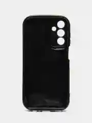 Черный чехол для Samsung Galaxy S24 FE (Самсунг Галакси С24 ФЕ), прозрачный противоударный
