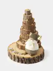 Композиция из спилов Новогодняя "Лесовичок под ёлкой"