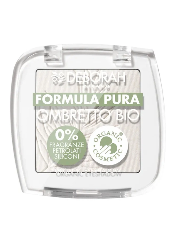 DEBORAH Тени для век FORMULA PURA OMBRETTO BIO, тон: 01 Белый, 2,5гр